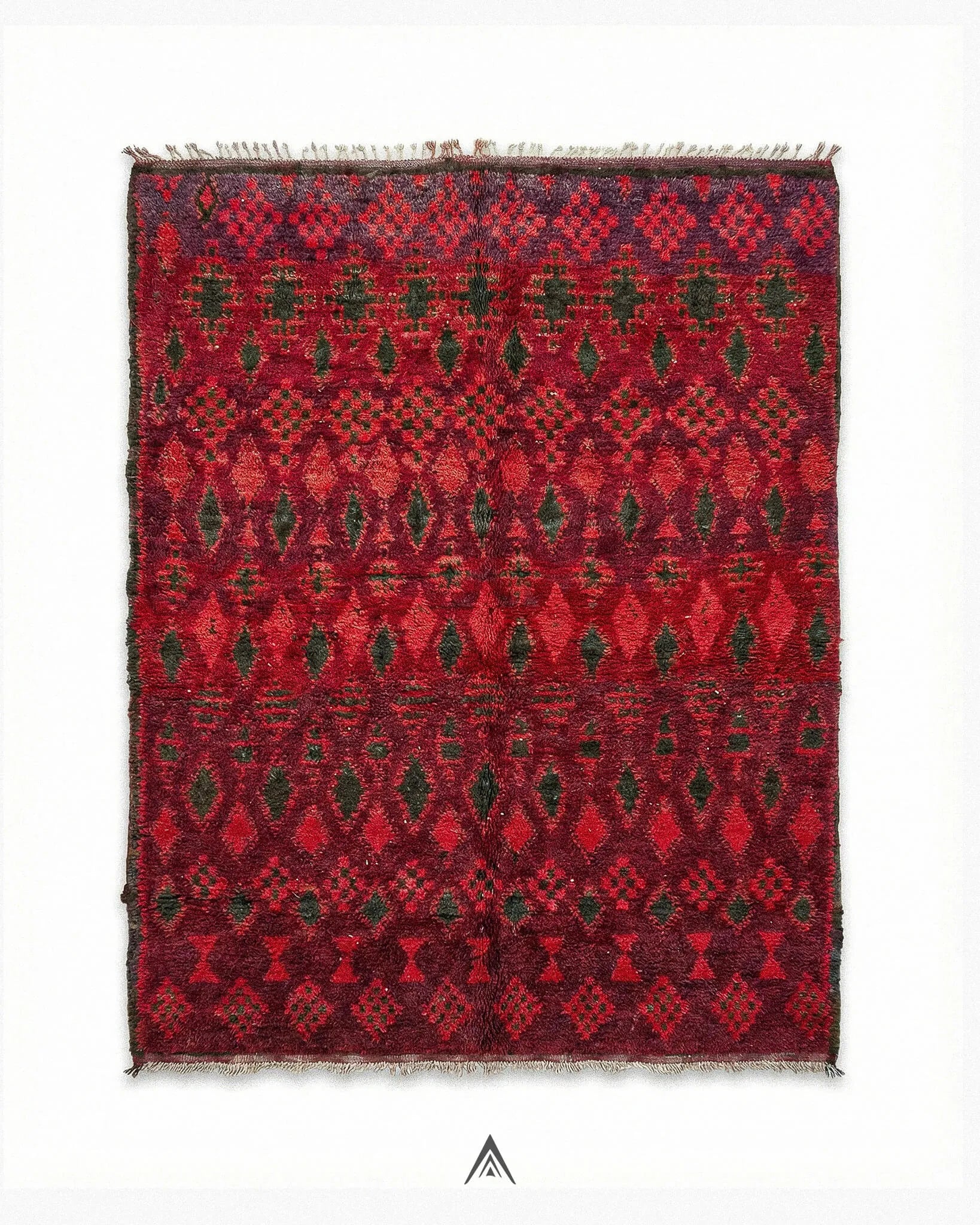 Antique-Area-Rug-6_6x9-ft-200x277-cm-Berber-Handicraft-Vintage.jpg Antique Area Rug 6.6x9 ft — 200x277 cm - Image 1
