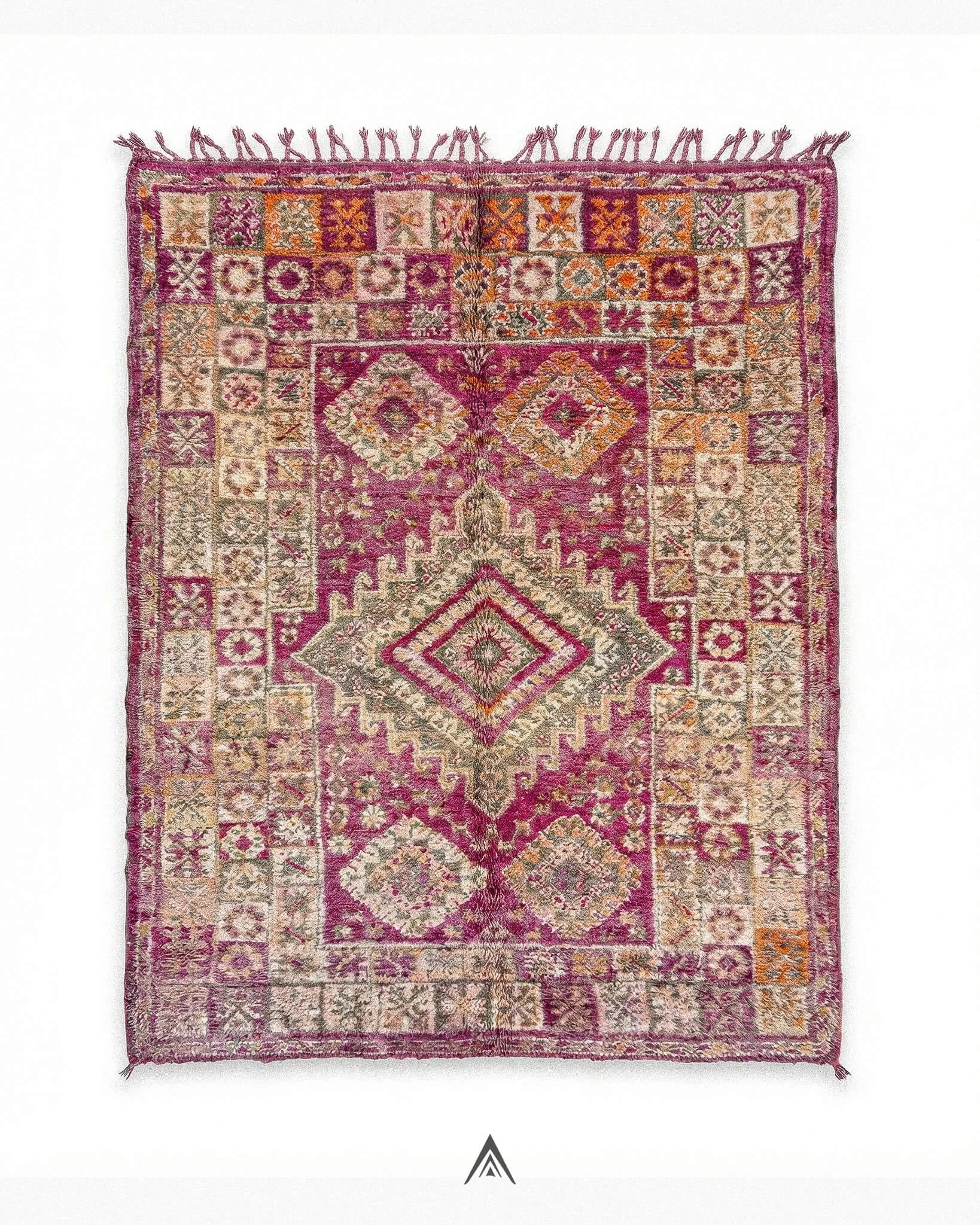 Antique-Berber-Area-Rug-7_6x13_3-ft-233x407-cm-Berber-Handicraft-Vintage.jpg Antique Berber Area Rug 7.6x13.3 ft — 233x407 cm - Image 1