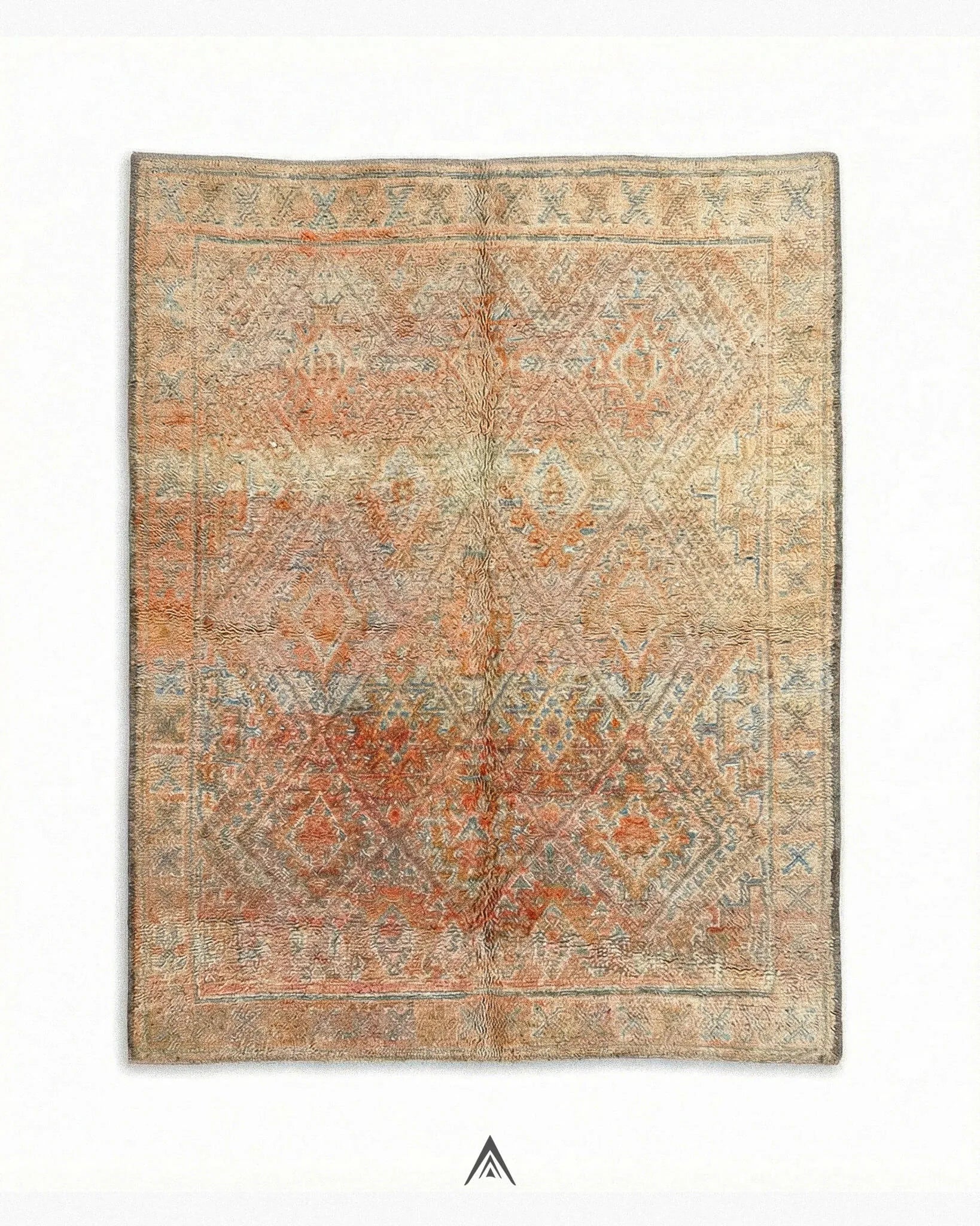 Antique-Kilim-Rug-6_6x10-ft-200x300-cm-Berber-Handicraft-Vintage.jpg Antique Kilim Rug 6.6x10 ft — 200x300 cm - Image 1