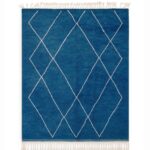 Blue Treillis Rug