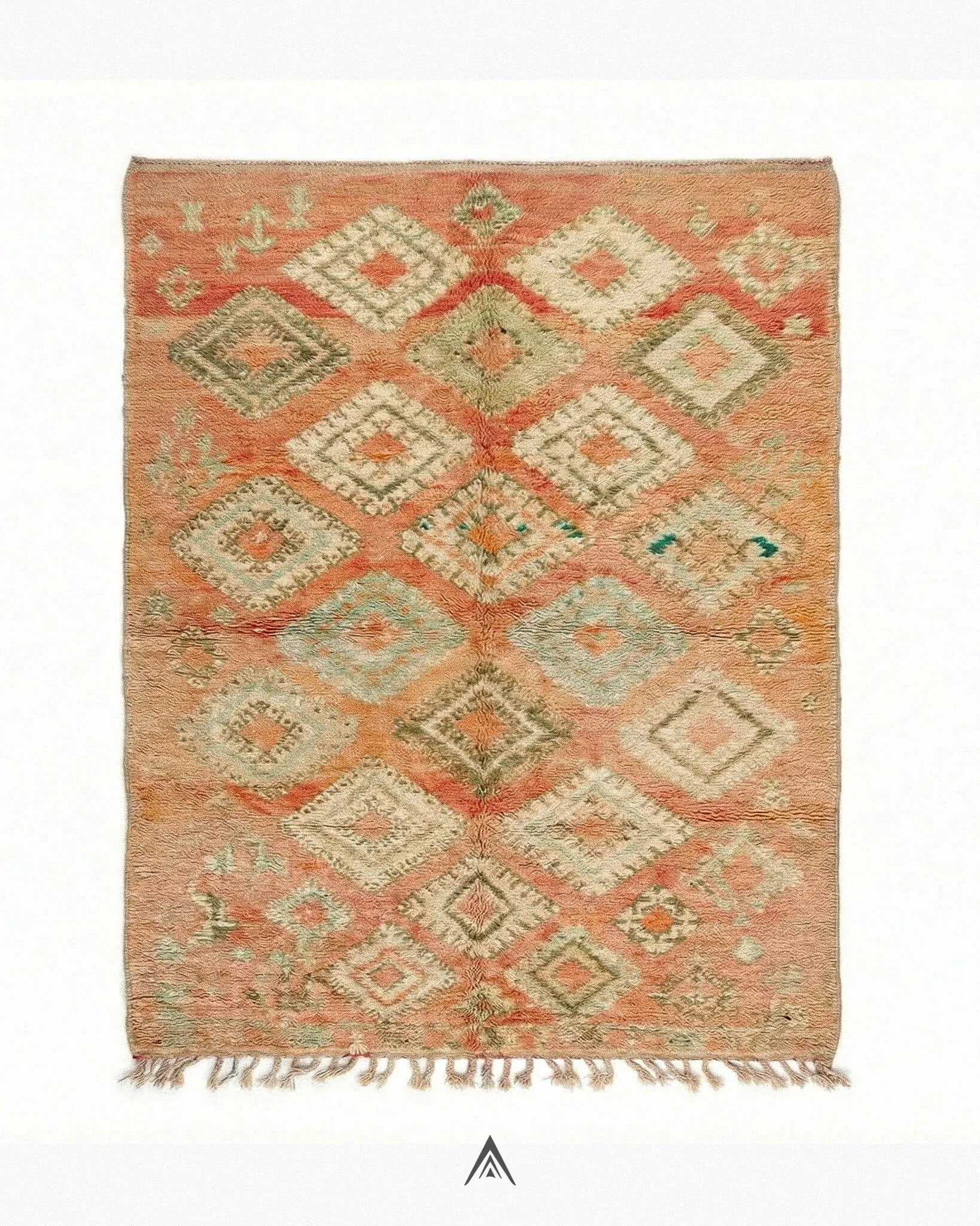 Classic-Moroccan-Carpet-6x10-ft-182x300-cm-Berber-Handicraft-Vintage.jpg Classic Moroccan Carpet 6x10 ft — 182x300 cm - Image 1