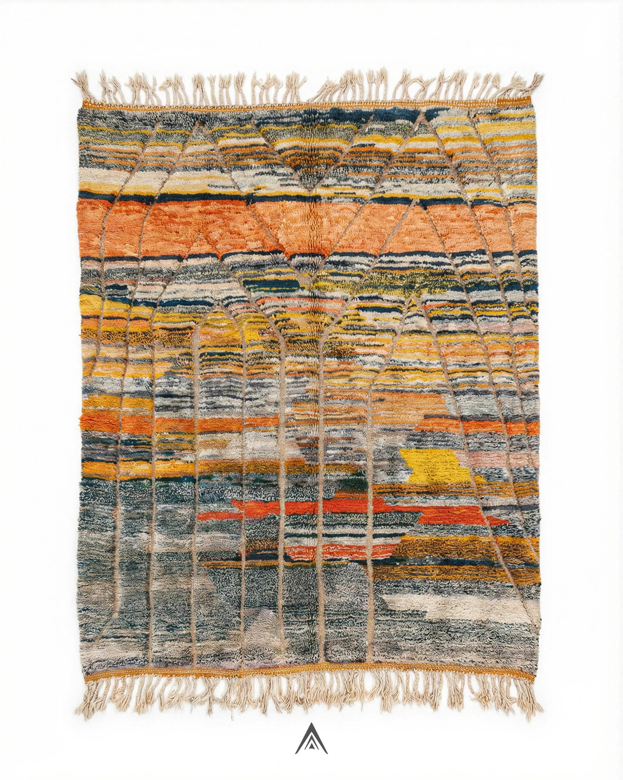 Handcrafted-Moroccan-Rug-8x10-ft-240x300-cm-Berber-Handicraft.jpg Handcrafted Moroccan Rug 8x10 ft - 240x300 cm - Image 1