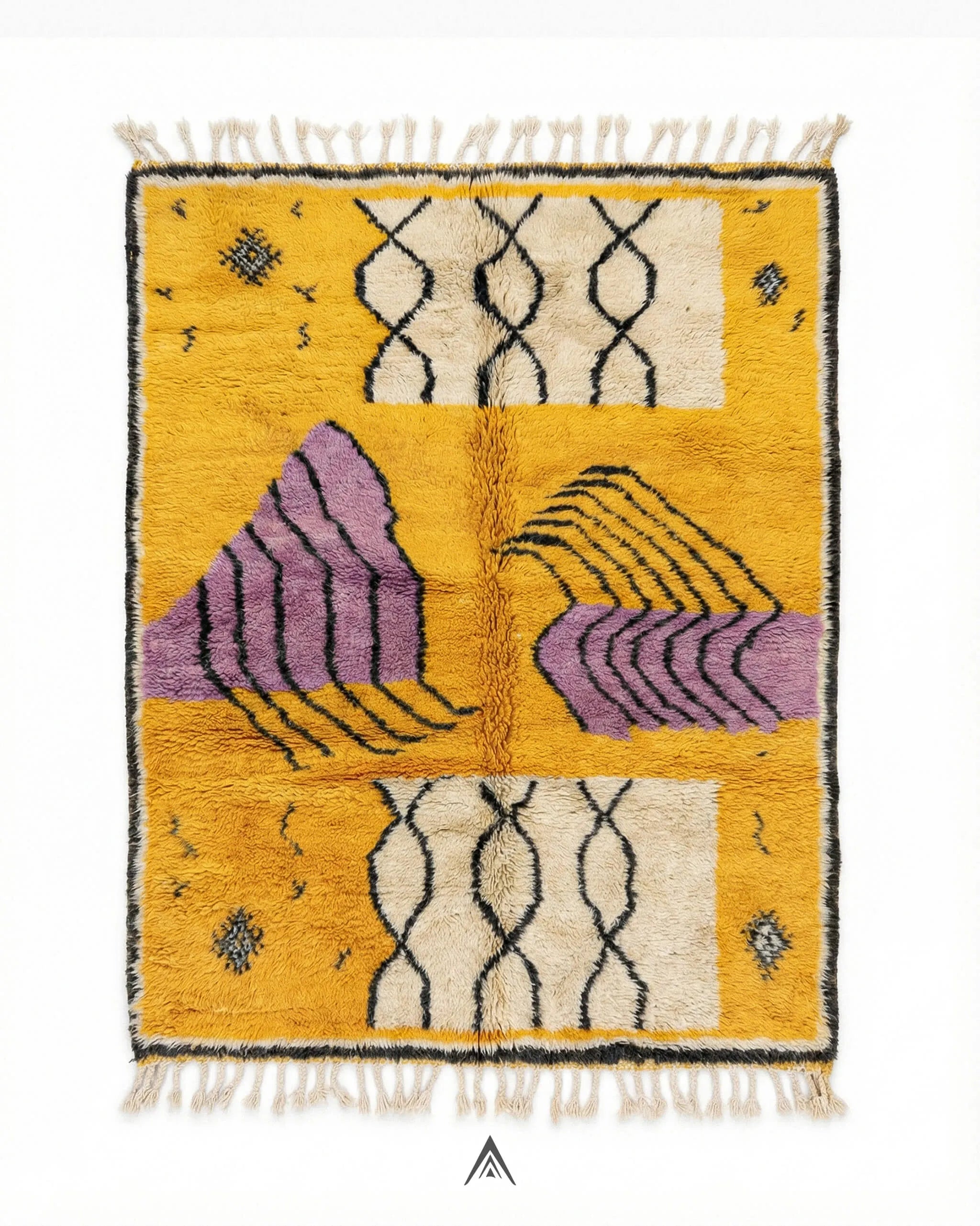Handmade-Moroccan-Rug-5_4x8-ft-165x240-cm-Berber-Handicraft.jpg Handmade Moroccan Rug 5.4x8 ft - 165x240 cm - Image 1