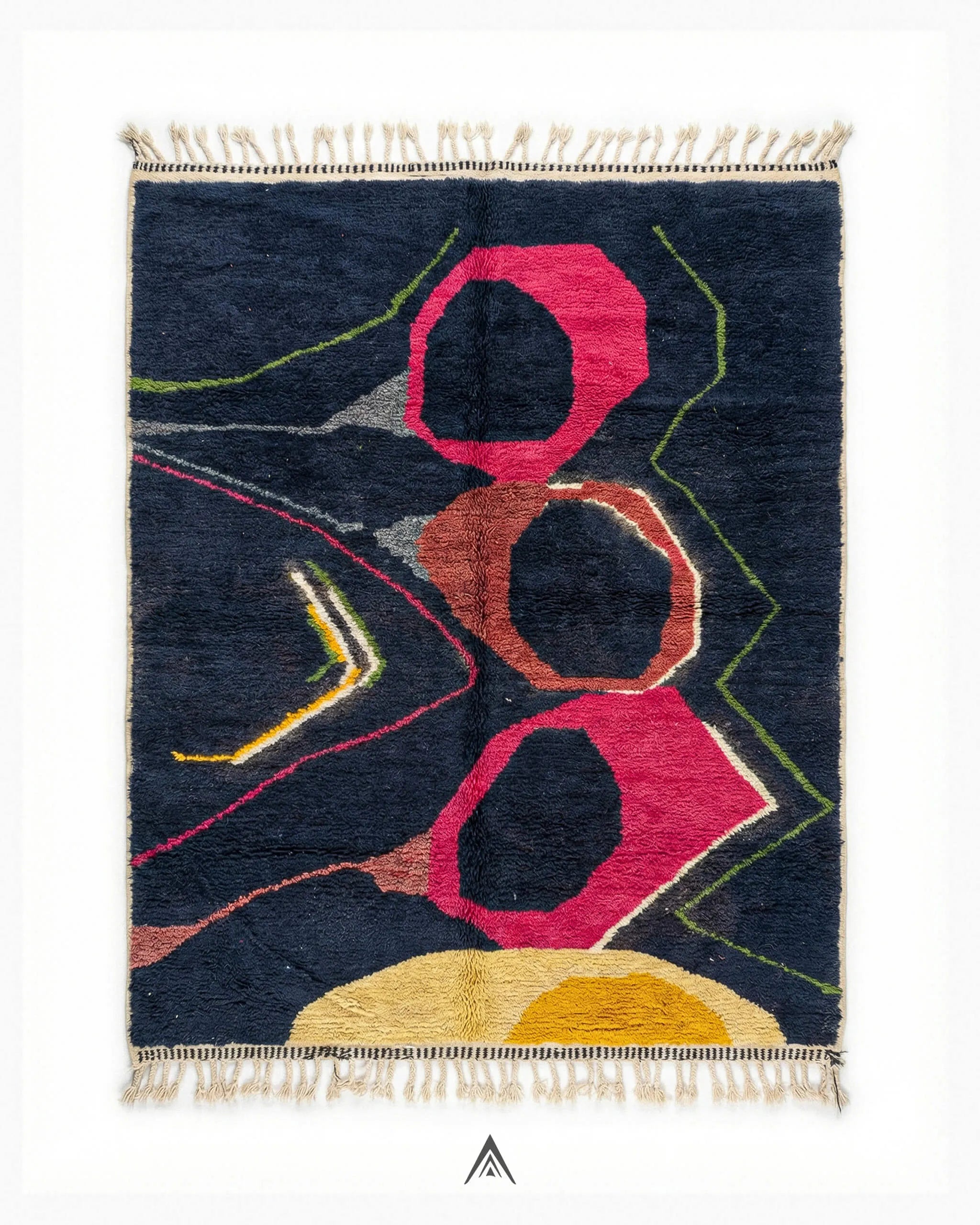 Moroccan-Statement-Rug-6x8-ft-180x244-cm-Berber-Handicraft.jpg Moroccan Statement Rug 6x8 ft - 180x244 cm - Image 1