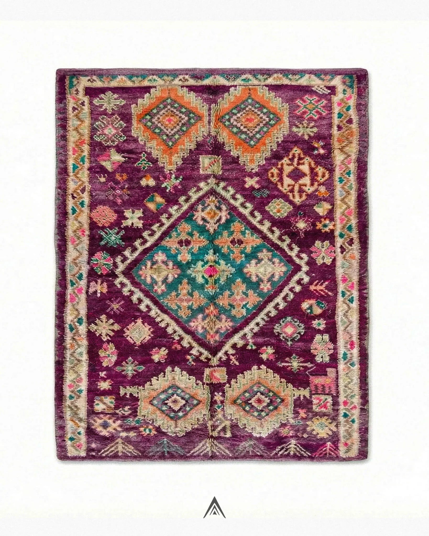 Retro-Handcrafted-Rug-6_2x10-ft-190x306-cm-Berber-Handicraft-Vintage.jpg Retro Handcrafted Rug 6.2x10 ft — 190x306 cm - Image 1