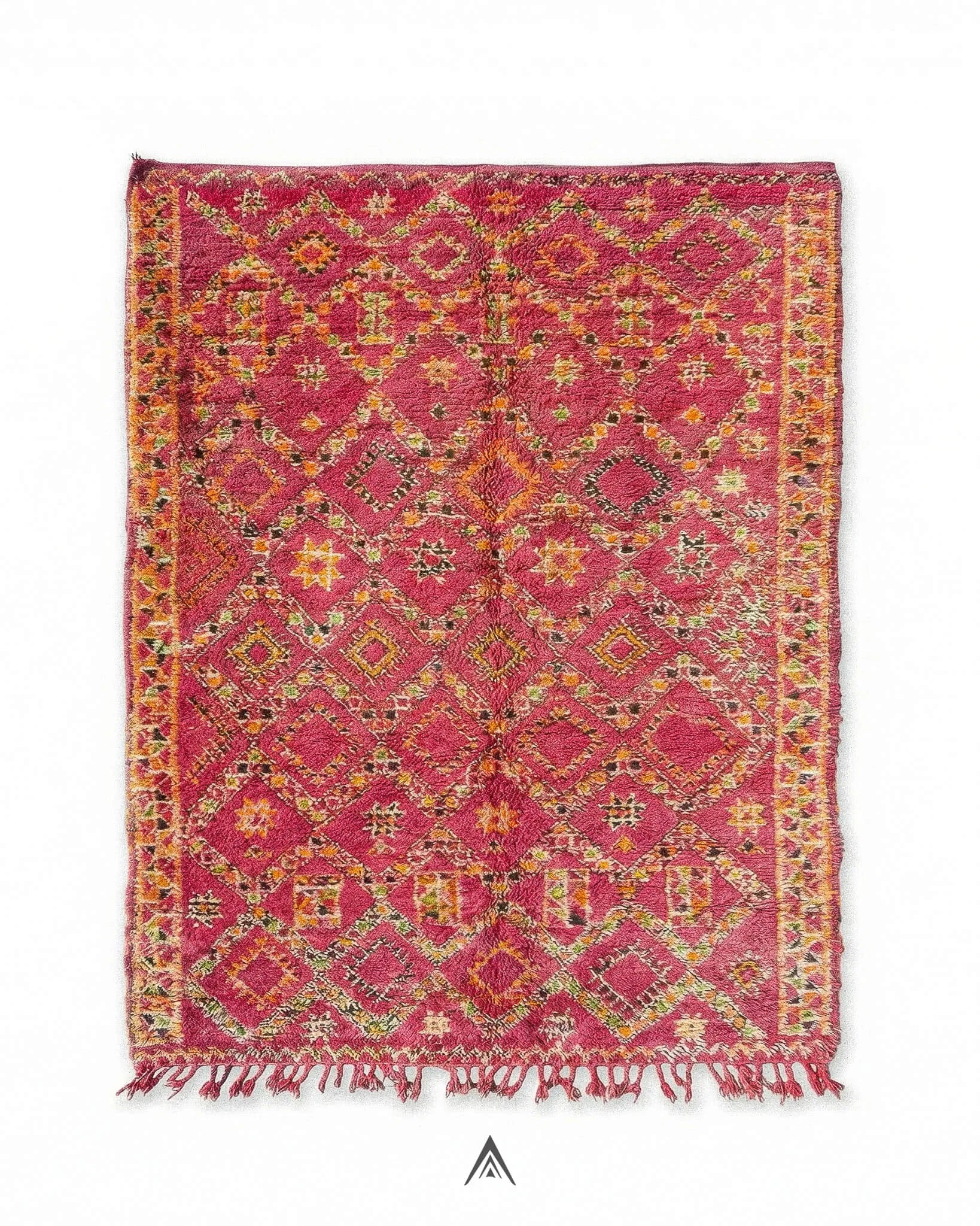 Retro-Moroccan-Carpet-6_2x10_5-ft-190x320-cm-Berber-Handicraft-Vintage.jpg Retro Moroccan Carpet 6.2x10.5 ft — 190x320 cm - Image 1