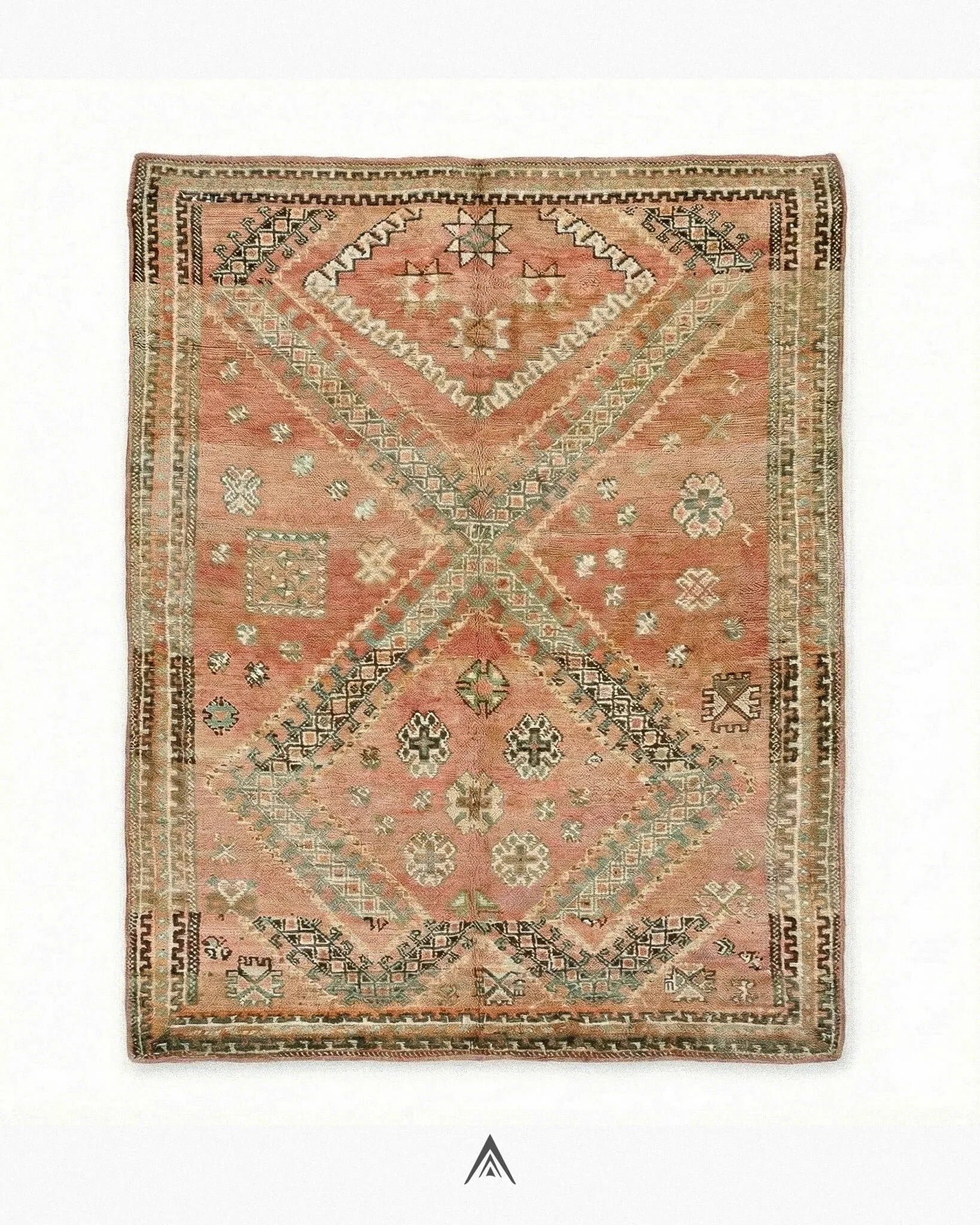 Vintage-Aged-Carpet-5_4x8_5-ft-165x260-cm-Berber-Handicraft-Vintage.jpg Vintage Aged Carpet 5.4x8.5 ft — 165x260 cm - Image 1