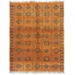 Vintage Earth Tone Rug 5.3x8.7 ft — 163x266 cm