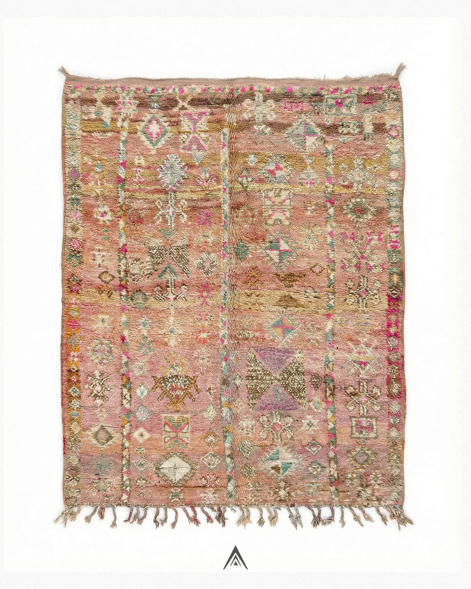 Vintage-Hallway-Rug-4_6x8-ft-140x240-cm-Berber-Handicraft-Vintage.jpg Vintage Hallway Rug 4.6x8 ft — 140x240 cm - Image 1