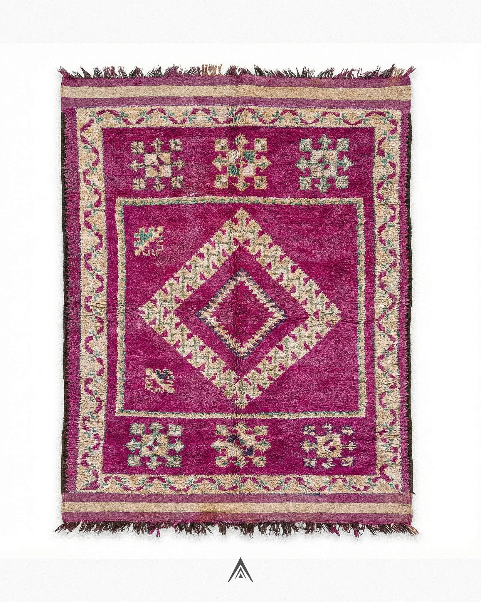 Vintage-Handcrafted-Rug-6_2x12-ft-190x370-cm-Berber-Handicraft-Vintage.jpg Vintage Handcrafted Rug 6.2x12 ft — 190x370 cm - Image 1