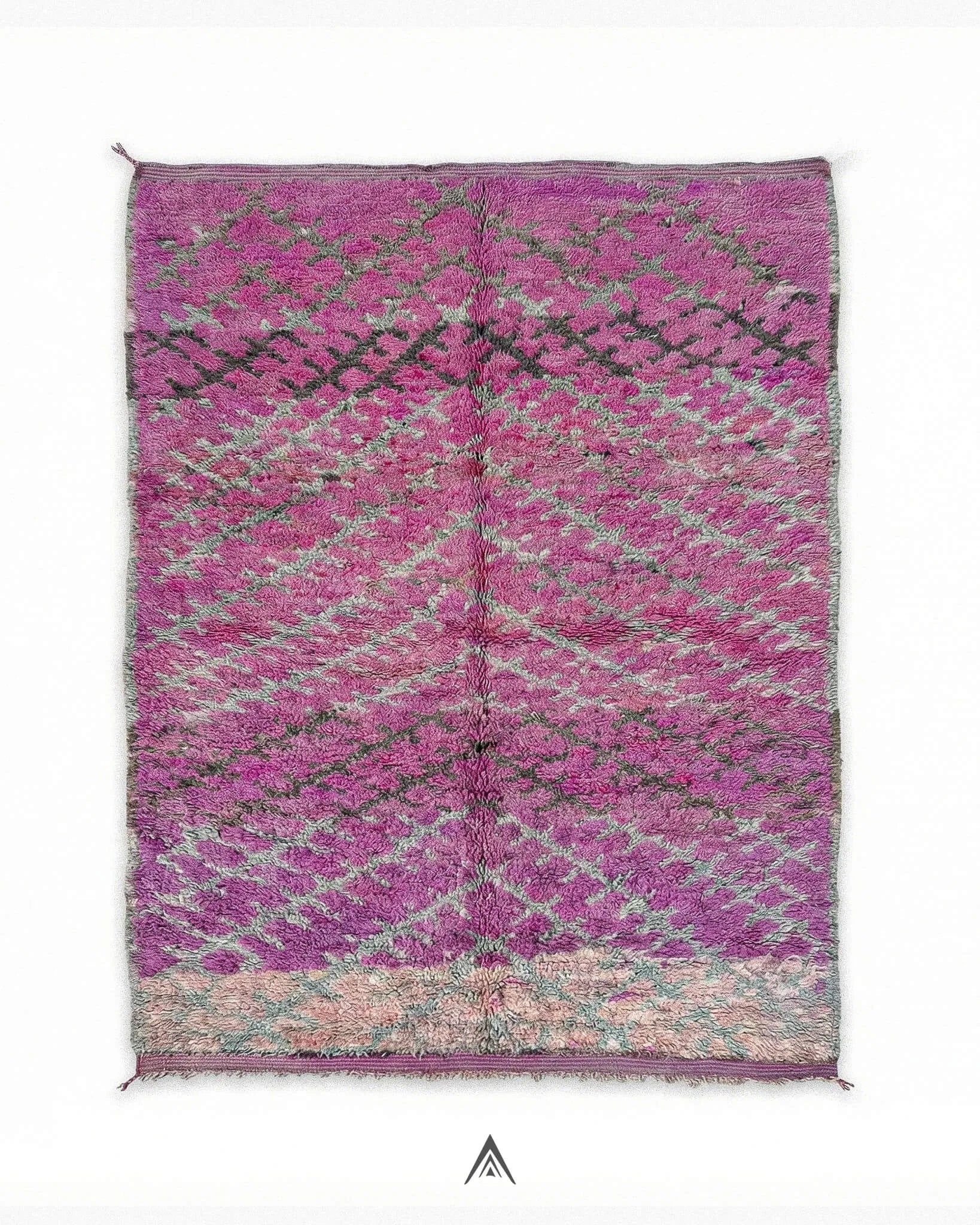 Vintage-Knotted-Carpet-6x14_2-ft-185x435-cm-Berber-Handicraft-Vintage.jpg Vintage Knotted Carpet 6x14.2 ft — 185x435 cm - Image 1