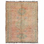 Vintage Moroccan Rug 6.4x13.3 ft — 195x406 cm