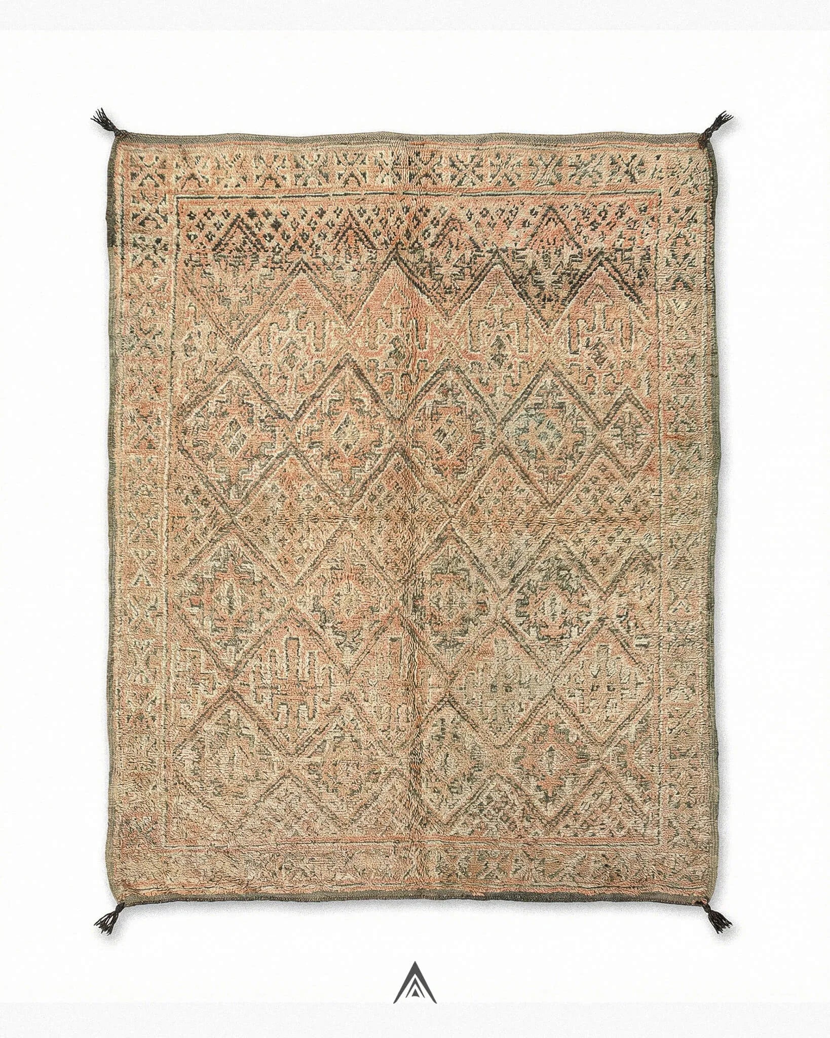 Vintage-Neutral-Carpet-6_4x9_2-ft-195x282-cm-Berber-Handicraft-Vintage.jpg Vintage Neutral Carpet 6.4x9.2 ft — 195x282 cm - Image 1
