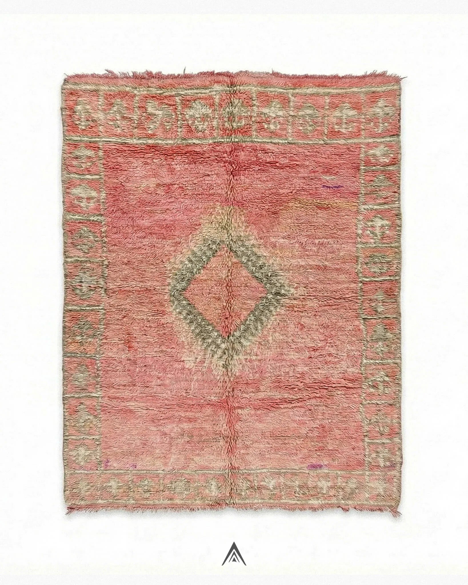 Vintage-Petite-Rug-5_2x5_7-ft-160x175-cm-Berber-Handicraft-Vintage.jpg Vintage Petite Rug 5.2x5.7 ft — 160x175 cm - Image 1