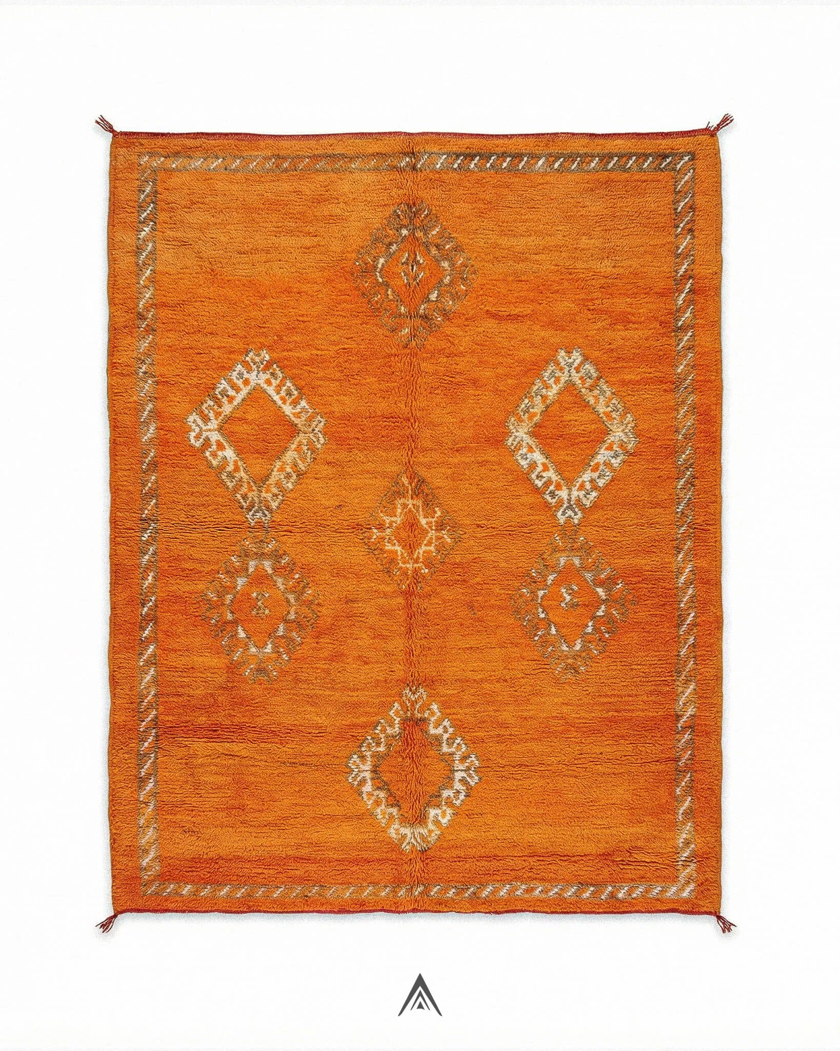 Vintage-Rustic-Rug-5_2x7_5-ft-160x230-cm-Berber-Handicraft-Vintage.jpg Vintage Rustic Rug 5.2x7.5 ft — 160x230 cm - Image 1